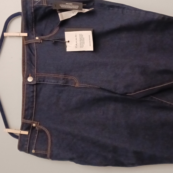Tahari Kelly size 24W women's mid-rise skinny night sky wash dark blue j… - Picture 4 of 17
